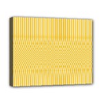 Saffron Yellow Color Stripes Canvas 10  x 8  (Stretched)