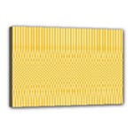 Saffron Yellow Color Stripes Canvas 18  x 12  (Stretched)