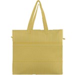 Saffron Yellow Color Stripes Canvas Travel Bag