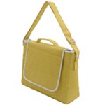 Saffron Yellow Color Stripes Box Up Messenger Bag