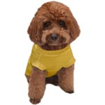 Saffron Yellow Color Polka Dots Dog T-Shirt