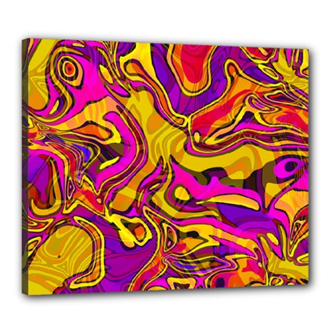 Colorful Boho Swirls Pattern Canvas 24  x 20  (Stretched) from ArtsNow.com