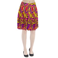 Colorful Boho Swirls Pattern Pleated Skirt from ArtsNow.com