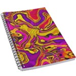 Colorful Boho Swirls Pattern 5.5  x 8.5  Notebook