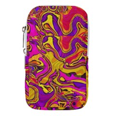 Colorful Boho Swirls Pattern Waist Pouch (Large) from ArtsNow.com