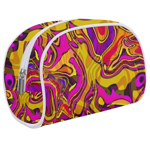 Colorful Boho Swirls Pattern Makeup Case (Medium) from ArtsNow.com