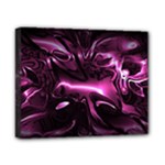 Black Magenta Abstract Art Canvas 10  x 8  (Stretched)