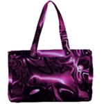 Black Magenta Abstract Art Canvas Work Bag