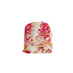 Red Orange Abstract Art Drawstring Pouch (XS)