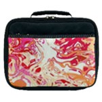 Red Orange Abstract Art Lunch Bag