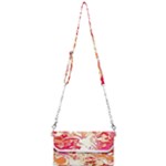 Red Orange Abstract Art Mini Crossbody Handbag