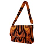 Fire and Flames Pattern Full Print Messenger Bag (S)
