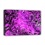 Magenta Black Abstract Art Deluxe Canvas 18  x 12  (Stretched)