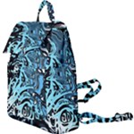Black Blue White Abstract Art Buckle Everyday Backpack