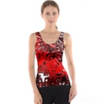 Red Black Abstract Art Tank Top
