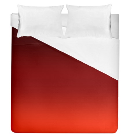 Scarlet Red Ombre Gradient Duvet Cover (Queen Size) from ArtsNow.com