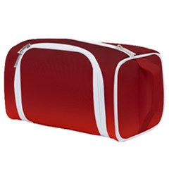 Scarlet Red Ombre Gradient Toiletries Pouch from ArtsNow.com