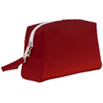 Scarlet Red Ombre Gradient Wristlet Pouch Bag (Large)