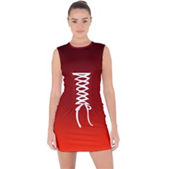 Lace Up Front Bodycon Dress 