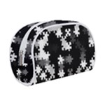Black and White Jigsaw Puzzle Pattern Makeup Case (Small)