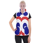 National Cockade of France  Women s Button Up Vest