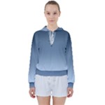 Faded Denim Blue Ombre Gradient Women s Tie Up Sweat