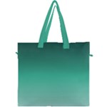 Biscay Green Gradient Ombre Canvas Travel Bag