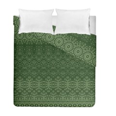 Boho Fern Green Pattern Duvet Cover Double Side (Full/ Double Size) from ArtsNow.com