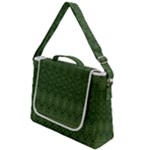 Boho Fern Green Pattern Box Up Messenger Bag