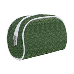 Boho Fern Green Pattern Makeup Case (Small) from ArtsNow.com