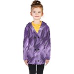 Purple Abstract Art Kids  Double Breasted Button Coat