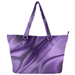 Purple Abstract Art Full Print Shoulder Bag