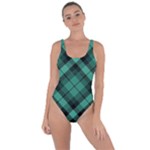 Biscay Green Black Plaid Bring Sexy Back Swimsuit