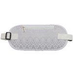 Boho White Wedding Pattern Rounded Waist Pouch