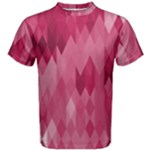 Blush Pink Geometric Pattern Men s Cotton Tee
