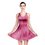 Blush Pink Geometric Pattern Reversible Skater Dress