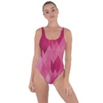 Blush Pink Geometric Pattern Bring Sexy Back Swimsuit