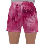 Blush Pink Geometric Pattern Sleepwear Shorts