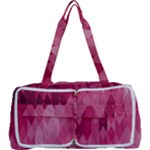 Blush Pink Geometric Pattern Multi Function Bag