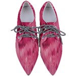 Blush Pink Geometric Pattern Pointed Oxford Shoes