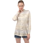 Boho Lemon Chiffon Pattern Long Sleeve Satin Shirt