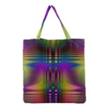 Abstract Psychedelic Pattern Grocery Tote Bag