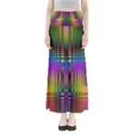 Abstract Psychedelic Pattern Full Length Maxi Skirt