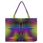 Abstract Psychedelic Pattern Zipper Medium Tote Bag