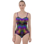 Abstract Psychedelic Pattern Sweetheart Tankini Set