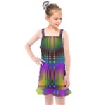 Abstract Psychedelic Pattern Kids  Overall Dress