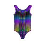 Abstract Psychedelic Pattern Kids  Frill Swimsuit
