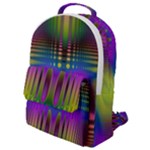 Abstract Psychedelic Pattern Flap Pocket Backpack (Small)