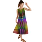 Abstract Psychedelic Pattern Summer Maxi Dress