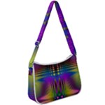 Abstract Psychedelic Pattern Zip Up Shoulder Bag